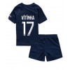 Paris Saint-Germain Vitinha Ferreira #17 Hjemmedraktsett Barn 2022-23 Kortermet (+ korte bukser)